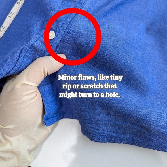 TOMMY HILFIGER BLUE LONG SLEEVE SHIRT SIZE MEDIUM. - Picture 12 of 13